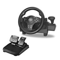 🎮 doyo xbox steering wheel for pc, ps3, ps4, xbox one, xbox360, nintendo switch, android - responsive gear and pedals, pc racing wheel-compatible logo