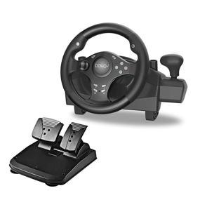 img 4 attached to 🎮 DOYO Xbox Steering Wheel for PC, PS3, PS4, XBOX ONE, XBOX360, Nintendo Switch, Android - Responsive Gear and Pedals, PC Racing Wheel-Compatible