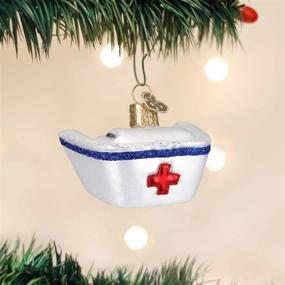 img 2 attached to 🎄 Charming Old World Christmas Cap Nurse's Tools Glass Blown Ornaments for Your Festive Tree