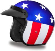 🏍️ dot approved daytona helmets 3/4 shell open face motorcycle helmet with graphics logo