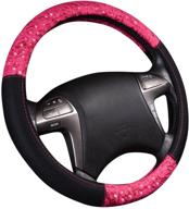 🚗 car pass delray lace and spacer mesh steering wheel covers for women - ultimate style for vehicles and suvs in rose red logo