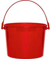 🍎 amscan plastic bucket apple red: must-have party accessory (6.25") logo