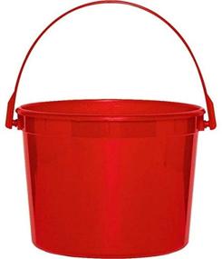 img 1 attached to 🍎 Amscan Plastic Bucket Apple Red: Must-Have Party Accessory (6.25")