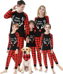 img 4 attached to Matching Christmas Pajamas Handmade Clothes Men's Clothing for Sleep & Lounge
