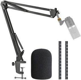 img 4 attached to K670 Mic Boom Arm Stand With Pop Filter