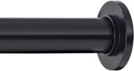 ivilon 24-36 inch black tension curtain rod - spring rod for windows or shower with enhanced seo logo