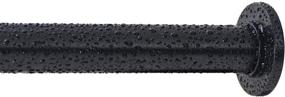 img 3 attached to Ivilon 24-36 Inch Black Tension Curtain Rod - Spring Rod for Windows or Shower with Enhanced SEO