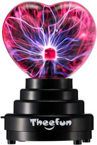 img 4 attached to 💡 Plasma Ball Lamp - Theefun Heart Shaped Touch Sensitive Electric Nebula Sphere Plasma Globe for Home, Kids, Adults - Ideal Christmas Decoration