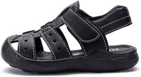 img 1 attached to 👞 Closed Summer Sandals Little Boys' Shoes - WOUEOI Sandals