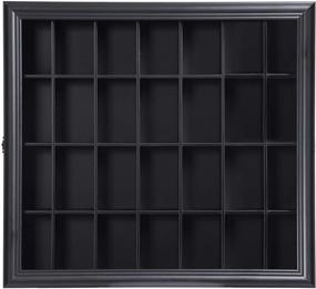 img 3 attached to 🖼️ Stylish and Convenient: Gallery Solutions 18x16 Shot Glass Hinged Front Display Case in Classic Black