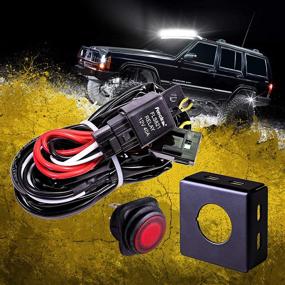 img 4 attached to 🔦 LAMPHUS 13' Off Road LED Light Bar Wiring Harness Kit: Waterproof Switch & Mounting Bracket, 30A Fuse 40A Relay - Perfect for ATV Adventures! (USA Warranty)