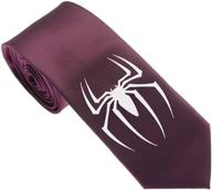 uyoung spiderman black pattern skinny men's accessories logo