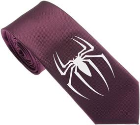 img 2 attached to Uyoung Spiderman Black Pattern Skinny Men's Accessories