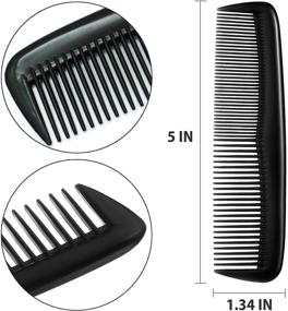 img 3 attached to 💇 12 PCS Pocket Hair Combs: Versatile Plastic Combs for Men, Women, and Kids - Suitable for All Hair Types, Lengths, and Styles