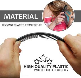 img 2 attached to 💇 12 PCS Pocket Hair Combs: Versatile Plastic Combs for Men, Women, and Kids - Suitable for All Hair Types, Lengths, and Styles