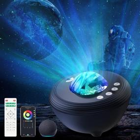 img 4 attached to 🌌 Galaxy Night Light Projector with App Remote Control, Bluetooth Speaker, and Alexa Compatibility - Star Projector and Starry Mood Lamp for Christmas Bedroom Ceiling Decor - Ideal for Kids and Adults