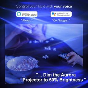 img 1 attached to 🌌 Galaxy Night Light Projector with App Remote Control, Bluetooth Speaker, and Alexa Compatibility - Star Projector and Starry Mood Lamp for Christmas Bedroom Ceiling Decor - Ideal for Kids and Adults