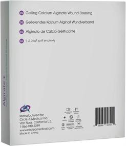 img 1 attached to 🩹 Flexible Algicate+ Gelling Calcium Alginate Wound Dressing - Sterile, 4" x 4" - High Integrity 100% Calcium Alginate Fibers for Fast Healing, Gentle to Skin (Box of 10)