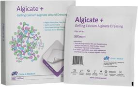 img 2 attached to 🩹 Flexible Algicate+ Gelling Calcium Alginate Wound Dressing - Sterile, 4" x 4" - High Integrity 100% Calcium Alginate Fibers for Fast Healing, Gentle to Skin (Box of 10)