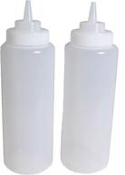 🍶 durable squeeze condiment open tip polyethylene equipment and supplies for tabletop and serveware logo