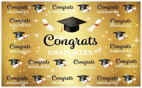 img 4 attached to 🎉 Allenjoy 5x3ft Congratulation Graduation Backdrop | Class of 2021 | Black and Gold | Boys and Girls Photography Background | Prom Party Banner | Event Supplies Decoration | Photo Studio Props