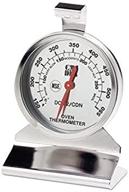 🌡️ cdn dot2 proaccurate oven thermometer: a top-rated instant read thermometer for precise food cooking. stainless steel, ideal for monitoring oven temperatures. enhanced large dial. nsf certified. logo