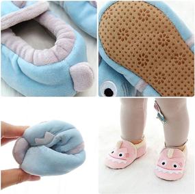 img 1 attached to SDBING Toddler Cartoon Anti Slip Slippers Apparel & Accessories Baby Boys