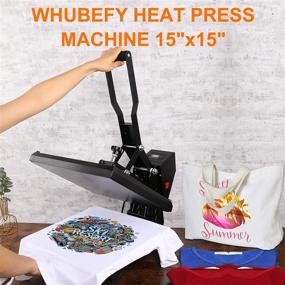 img 3 attached to 🔥 WHITEFLY 15x15 Heat Press Machine: Premium Industrial-Quality Digital Power Printer for DIY Sublimation Heat Transfer on T-Shirts, Pillows, and Bags