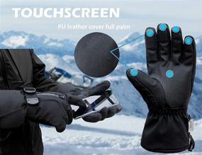 img 2 attached to 🧤 Ultimate Winter Touchscreen Waterproof Insulated Outdoor Gear