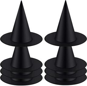 img 4 attached to 🎩 Set of 8 Halloween Black Witch Hats: Ideal for Role-Playing & Party Decor, DIY Your Favorite Patterns, Unleash Creative Inspiration!