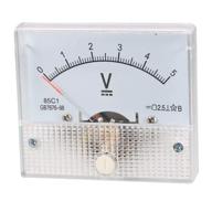 ⚡️ uxcell dmiotech direct current analog panel meter 0-5v white voltmeter logo