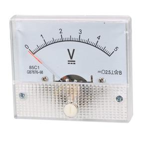 img 3 attached to ⚡️ Uxcell DMiotech Direct Current Analog Panel Meter 0-5V White Voltmeter