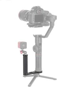 img 2 attached to 🎮 Unleash Full Control with DECADE Universal Left Side Handle Grip: Perfectly Compatible with DJI Ronin S, Zhiyun Crane 2, Crane V2 Series Gimbal Stabilizers