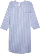 🌙 striped nightshirt: lightweight cotton men's sleepwear for lounge and relaxation logo
