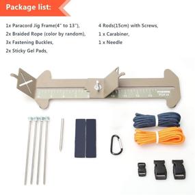 img 3 attached to 🐱 Catcan 2 in 1 Paracord Jig and Bracelet Making Kit - Adjustable Length DIY Craft Tools with Free Cord and Buckles