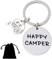 camper keychain friend shitters camper logo