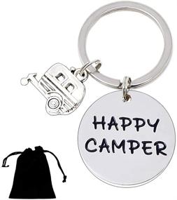 img 4 attached to Camper Keychain Friend Shitters Camper