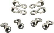 30pcs silver stainless steel chain connectors for ceiling fan and lamp pull loops - longdex ball chain pull loop connectors логотип