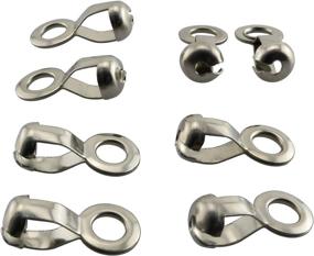 img 3 attached to 30PCS Silver Stainless Steel Chain Connectors for Ceiling Fan and Lamp Pull Loops - Longdex Ball Chain Pull Loop Connectors