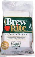 brew rite percolator coffee filter - 55 count, pack of 2 - wrap around design for enhanced brewing logo