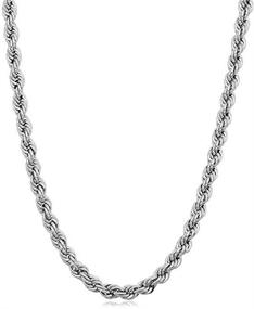 img 2 attached to 💎 Dazzling Sterling Diamond Cut Necklace: Boys' Jewelry by Verona Jewelers