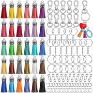 🔑 270pcs keychain tassels & rings set: acejoz crafting kit with key chain tassels, clip, extender chain, jump rings, and eye pins – hardware for keychain making supplies logo