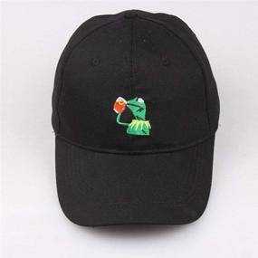 img 2 attached to 🐸 The Frog Dad Hat Baseball Cap with Champion Adjustable Snapback - Sipping Sips, Drinking Tea - Hip Hop Cotton Baseball Cap