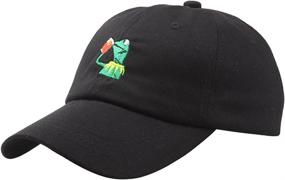 img 4 attached to 🐸 The Frog Dad Hat Baseball Cap with Champion Adjustable Snapback - Sipping Sips, Drinking Tea - Hip Hop Cotton Baseball Cap