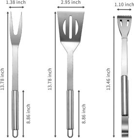 img 3 attached to SYT Принадлежности для гриля из нержавеющей стали Backyard
