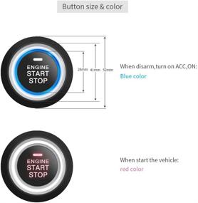 img 3 attached to 🚘 EASYGUARD ES002-P2 Кнопка запуска двигателя с возможностью дистанционного запуска для автоматического автомобиля, совместима с оригинальным ключом - DC12V