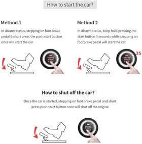 img 2 attached to 🚘 EASYGUARD ES002-P2 Кнопка запуска двигателя с возможностью дистанционного запуска для автоматического автомобиля, совместима с оригинальным ключом - DC12V
