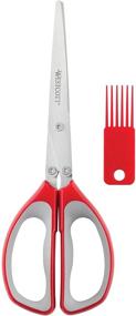 img 2 attached to 🔴 Discover the Efficiency of the Westcott 8" All Purpose Shredder Scissor in Vibrant Red