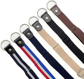 img 1 attached to 👖 No Buckle Stretch Belt: Adjustable Invisible Elastic Belt for Jeans Pants – Ultimate Comfort and Style