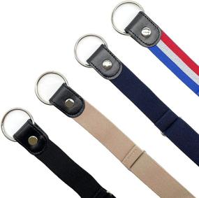 img 3 attached to 👖 No Buckle Stretch Belt: Adjustable Invisible Elastic Belt for Jeans Pants – Ultimate Comfort and Style